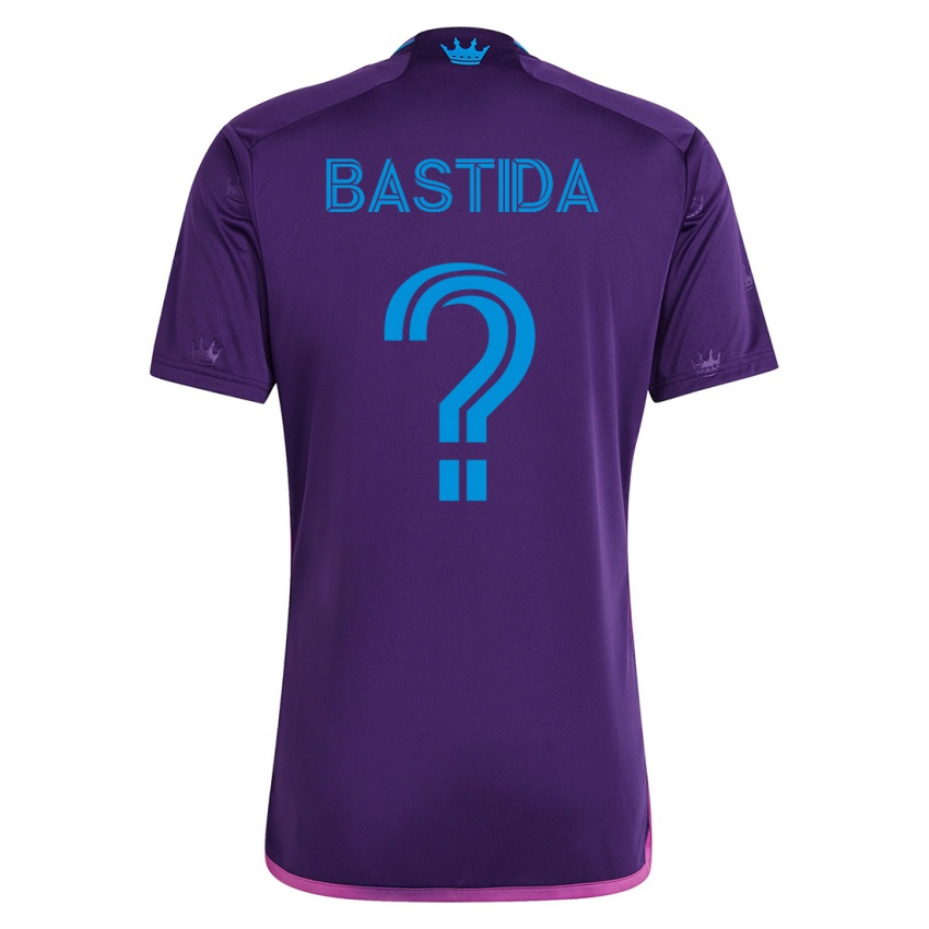 Kinder Juan Martinez-Bastida #0 Violett Auswärtstrikot Trikot 2023/24 T-Shirt