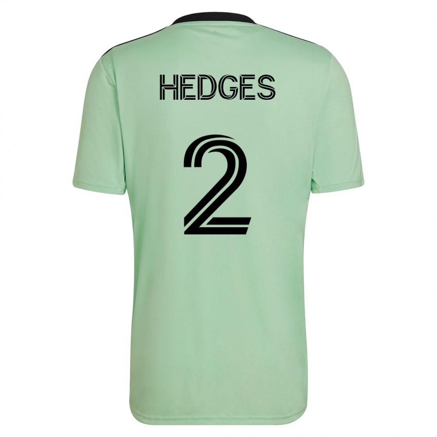 Kinder Matt Hedges #2 Hellgrün Auswärtstrikot Trikot 2023/24 T-Shirt