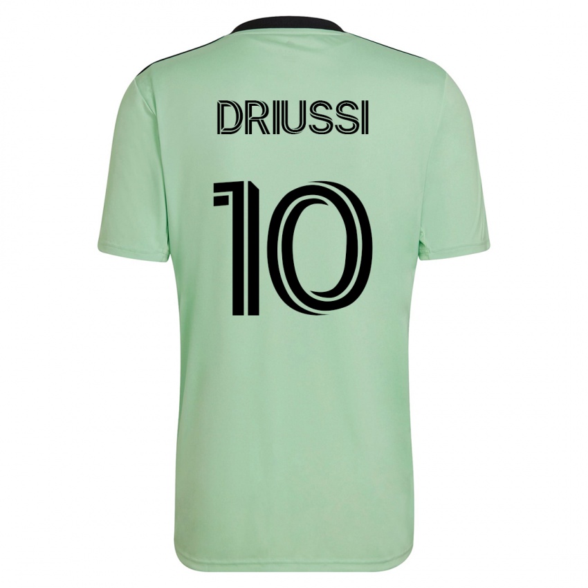 Kinder Sebastián Driussi #10 Hellgrün Auswärtstrikot Trikot 2023/24 T-Shirt