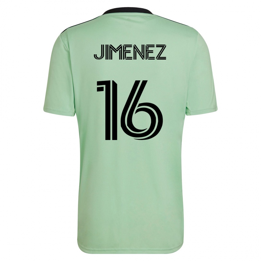 Kinder Héctor Jiménez #16 Hellgrün Auswärtstrikot Trikot 2023/24 T-Shirt