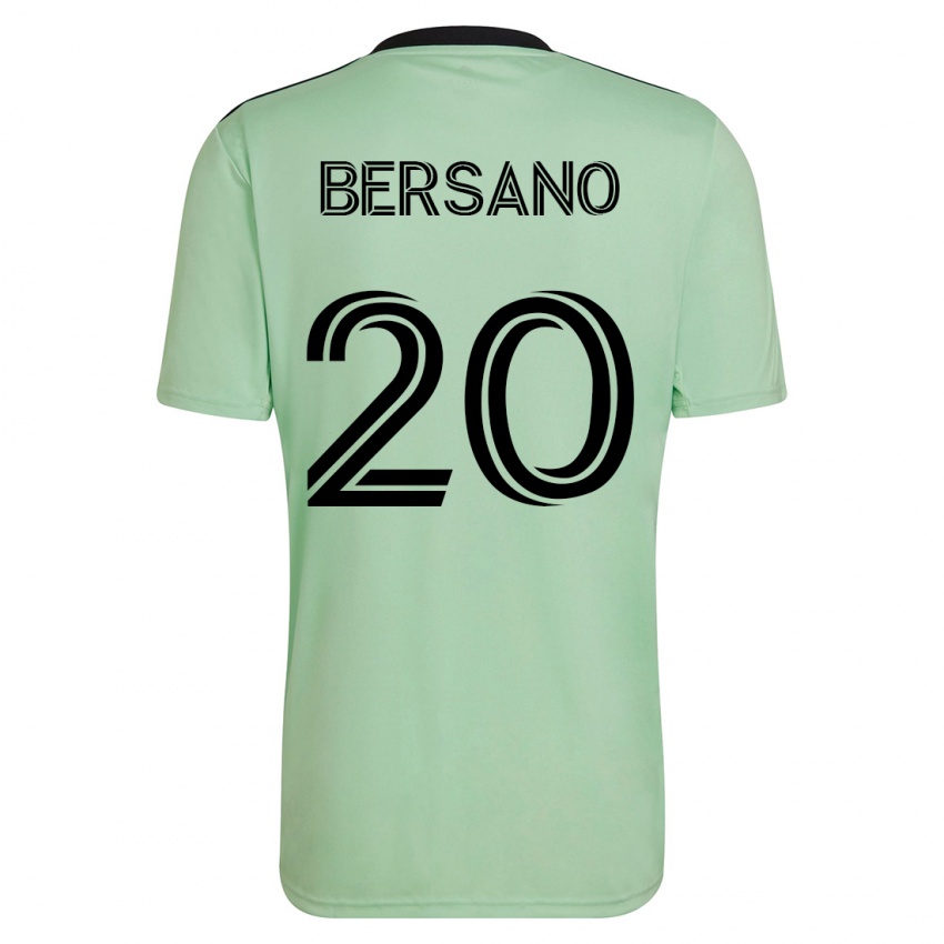 Kinder Matt Bersano #20 Hellgrün Auswärtstrikot Trikot 2023/24 T-Shirt