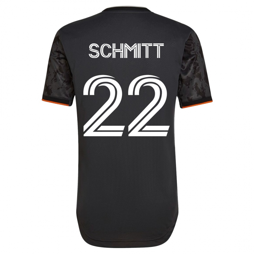 Kinder Tate Schmitt #22 Schwarz Auswärtstrikot Trikot 2023/24 T-Shirt