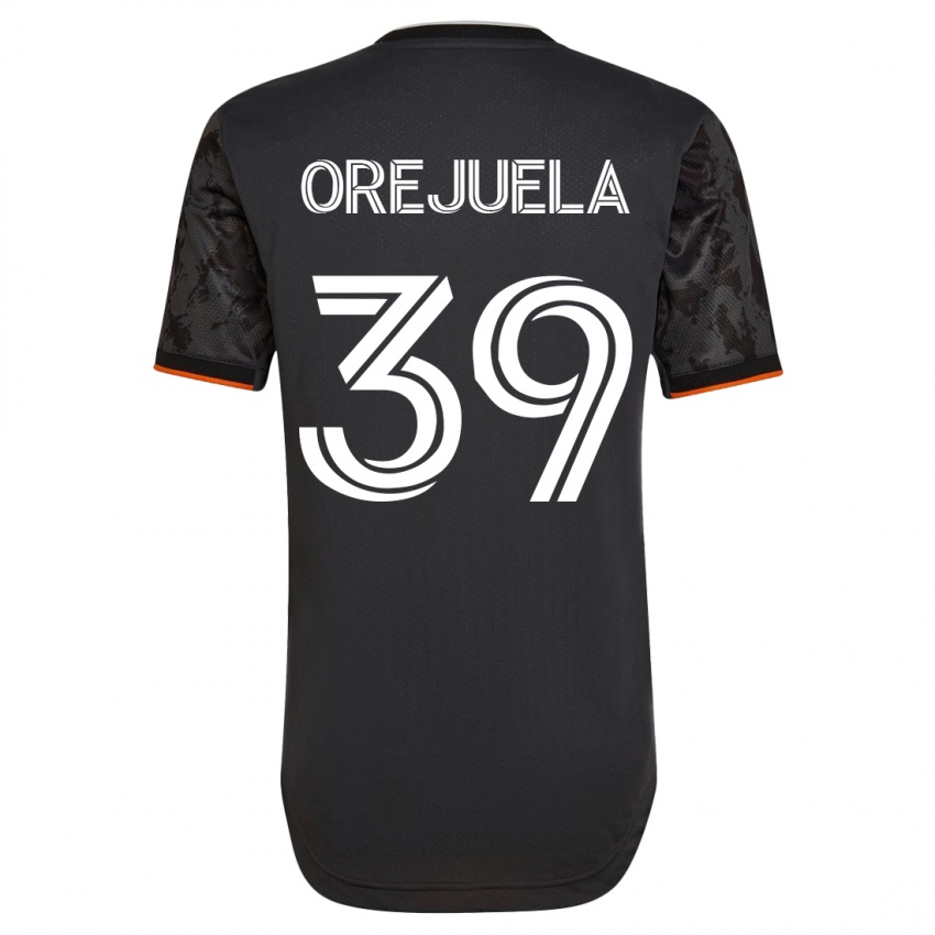 Kinder Jesus Orejuela #39 Schwarz Auswärtstrikot Trikot 2023/24 T-Shirt