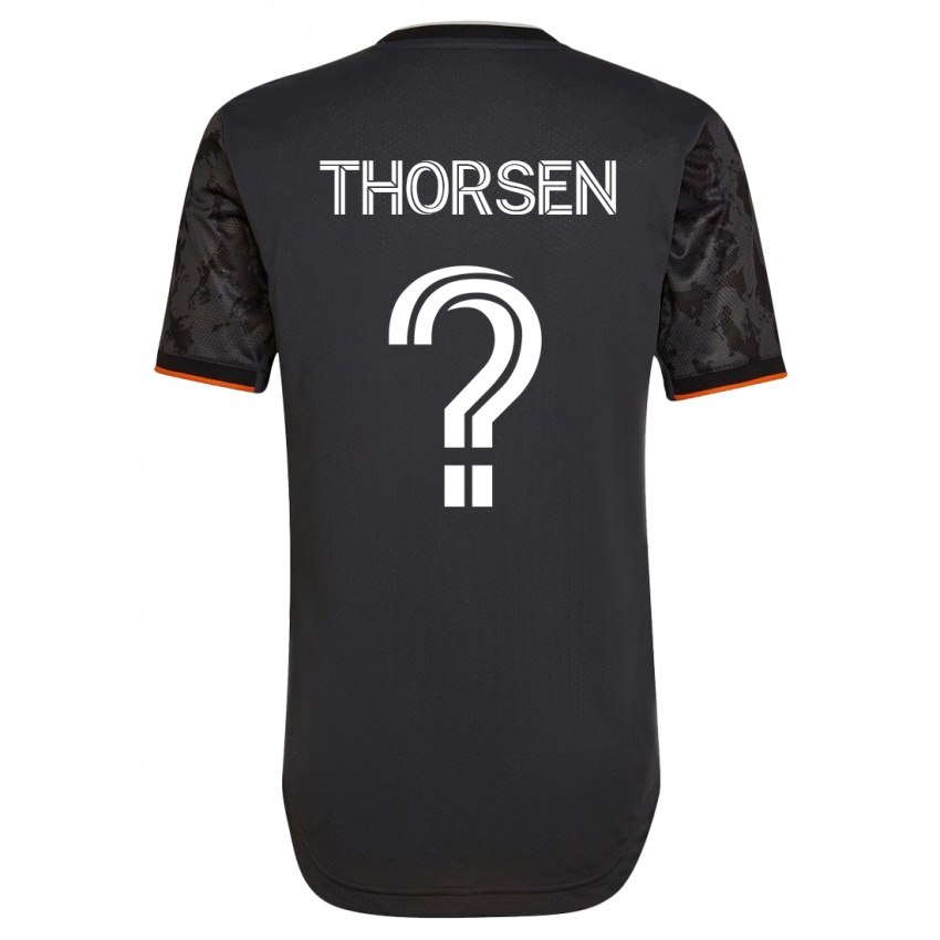 Kinder Liam Thorsen #0 Schwarz Auswärtstrikot Trikot 2023/24 T-Shirt
