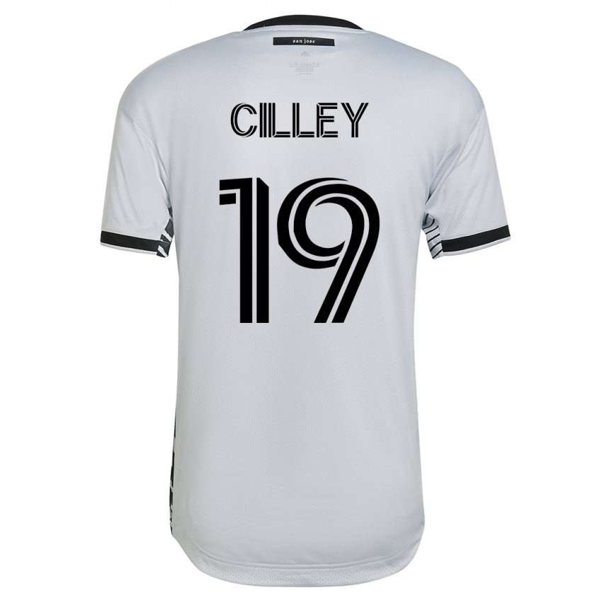 Kinder Cam Cilley #19 Weiß Auswärtstrikot Trikot 2023/24 T-Shirt