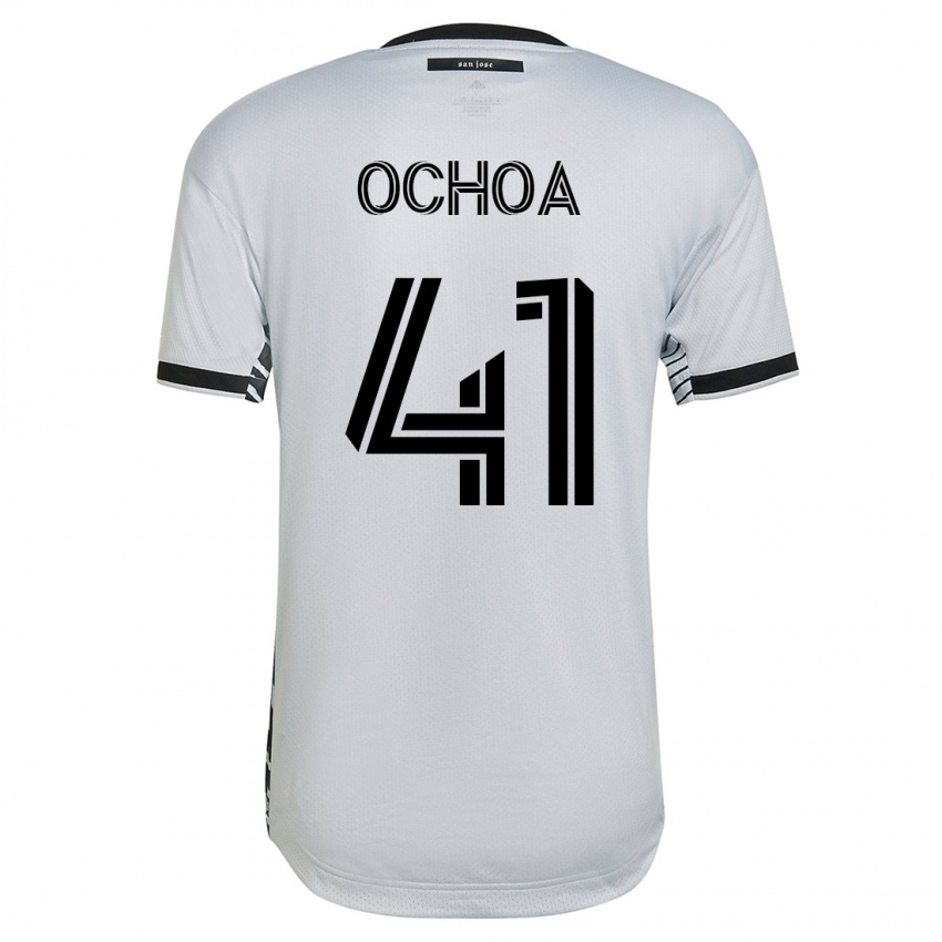 Kinder Emmanuel Ochoa #41 Weiß Auswärtstrikot Trikot 2023/24 T-Shirt