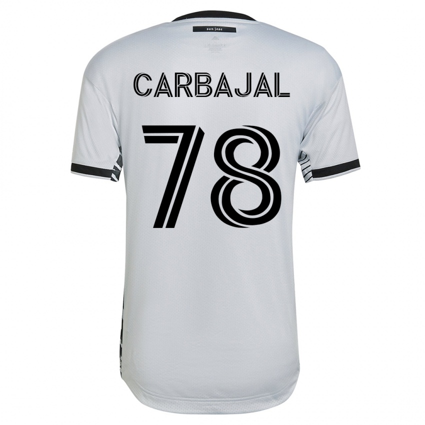 Kinder Sebastian Carbajal #78 Weiß Auswärtstrikot Trikot 2023/24 T-Shirt