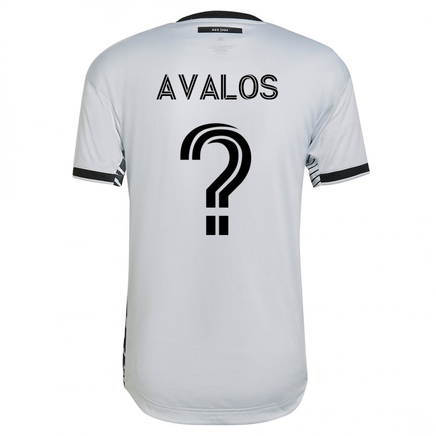 Kinder Lorenzo Avalos #0 Weiß Auswärtstrikot Trikot 2023/24 T-Shirt