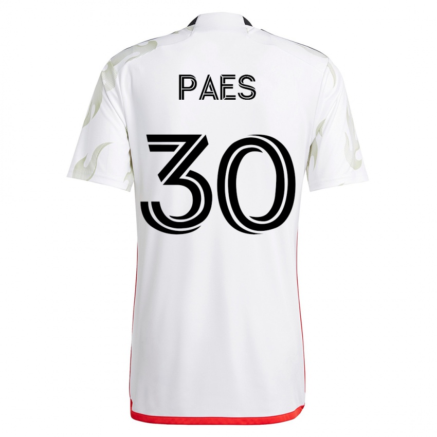 Kinder Maarten Paes #30 Weiß Auswärtstrikot Trikot 2023/24 T-Shirt