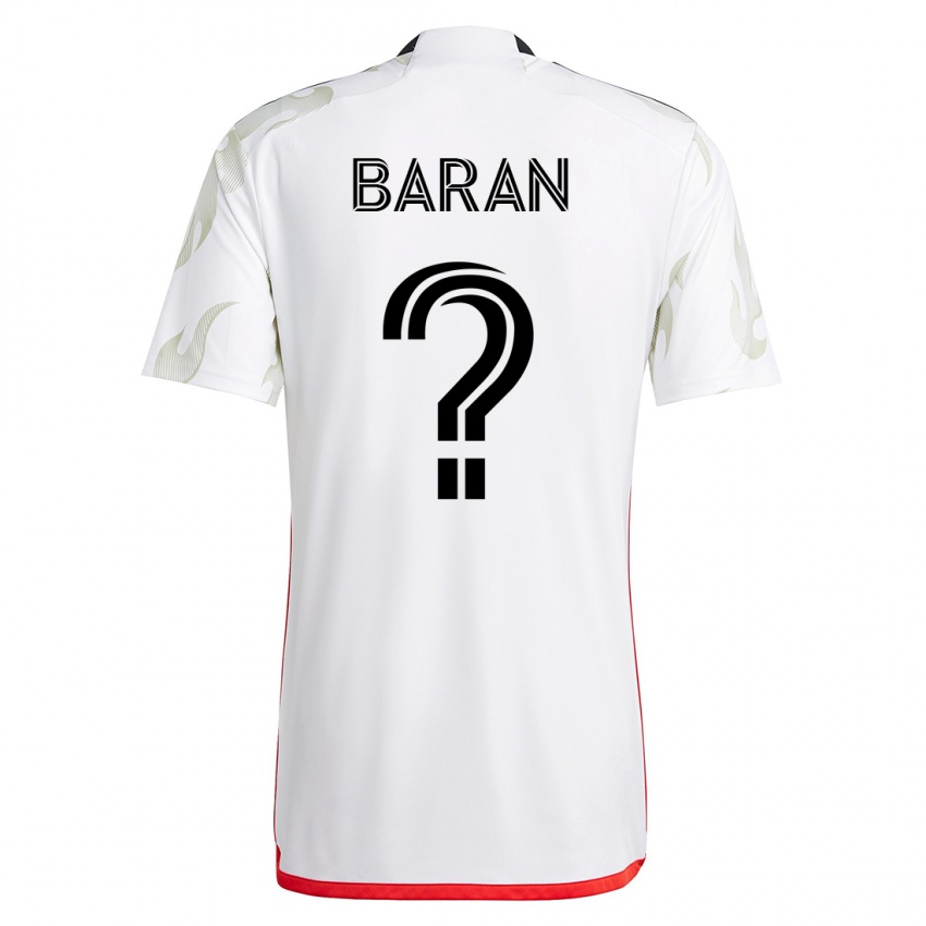 Kinder Daniel Baran #0 Weiß Auswärtstrikot Trikot 2023/24 T-Shirt