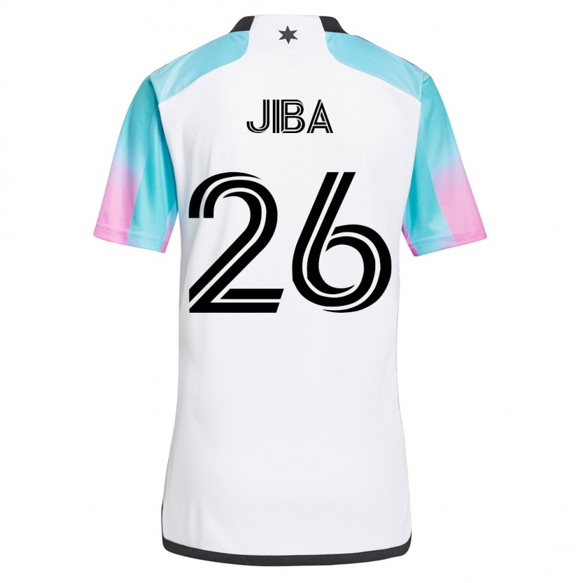 Kinder Ryen Jiba #26 Weiß Auswärtstrikot Trikot 2023/24 T-Shirt
