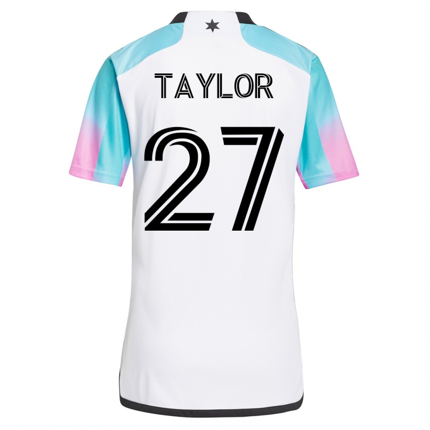 Kinder D.j. Taylor #27 Weiß Auswärtstrikot Trikot 2023/24 T-Shirt