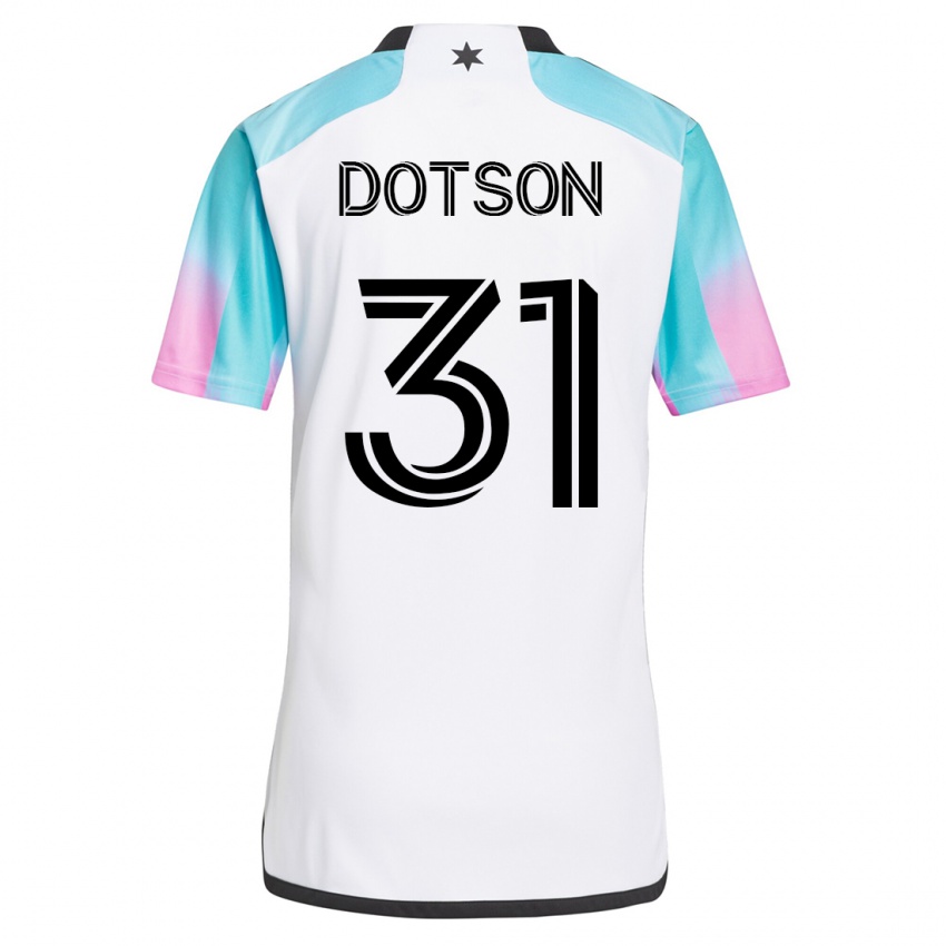 Kinder Hassani Dotson #31 Weiß Auswärtstrikot Trikot 2023/24 T-Shirt