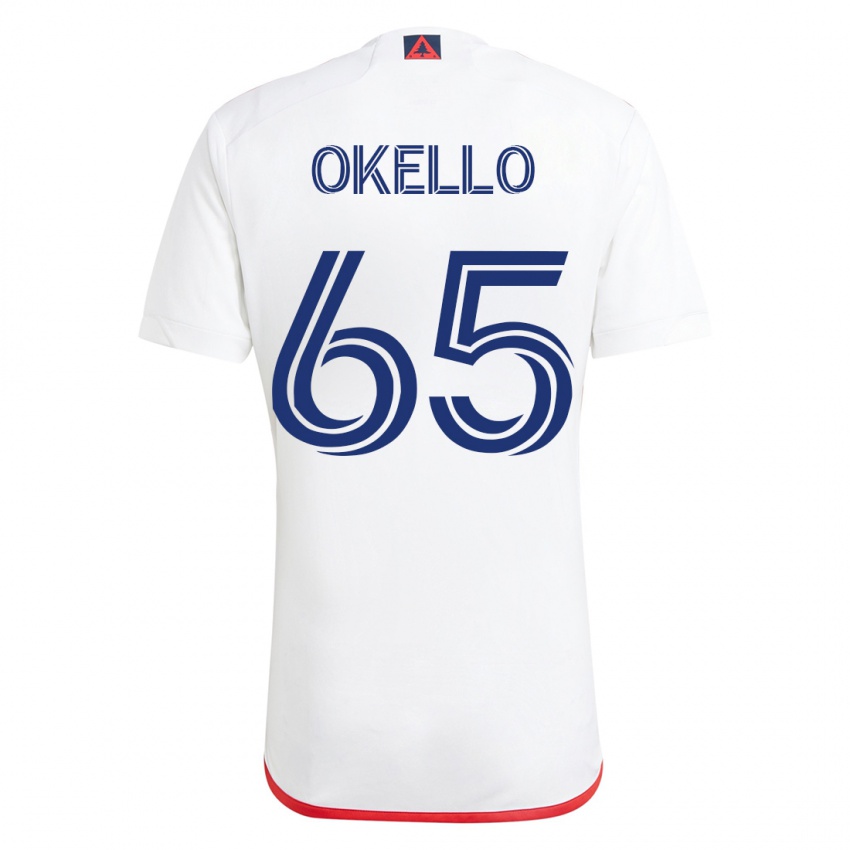 Kinder Noble Okello #65 Weiß Rot Auswärtstrikot Trikot 2023/24 T-Shirt