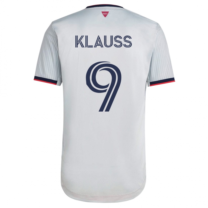 Kinder João Klauss #9 Weiß Auswärtstrikot Trikot 2023/24 T-Shirt