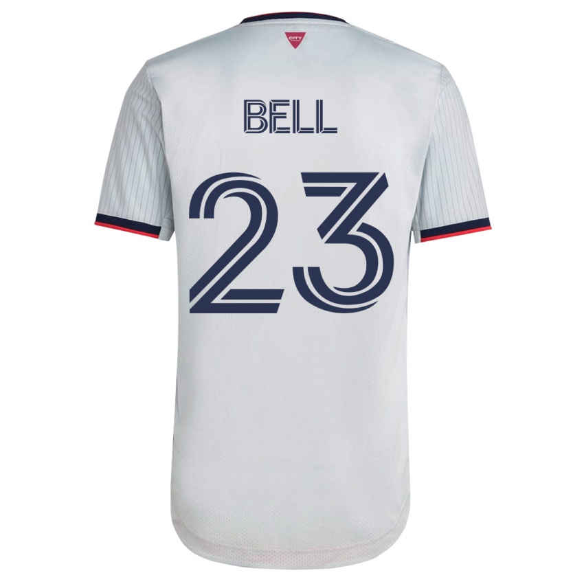 Kinder Jon Bell #23 Weiß Auswärtstrikot Trikot 2023/24 T-Shirt