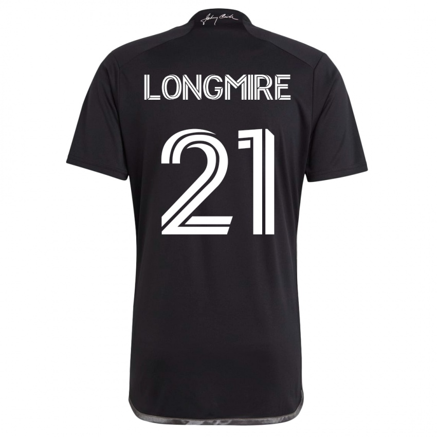 Kinder Ahmed Longmire #21 Schwarz Auswärtstrikot Trikot 2023/24 T-Shirt