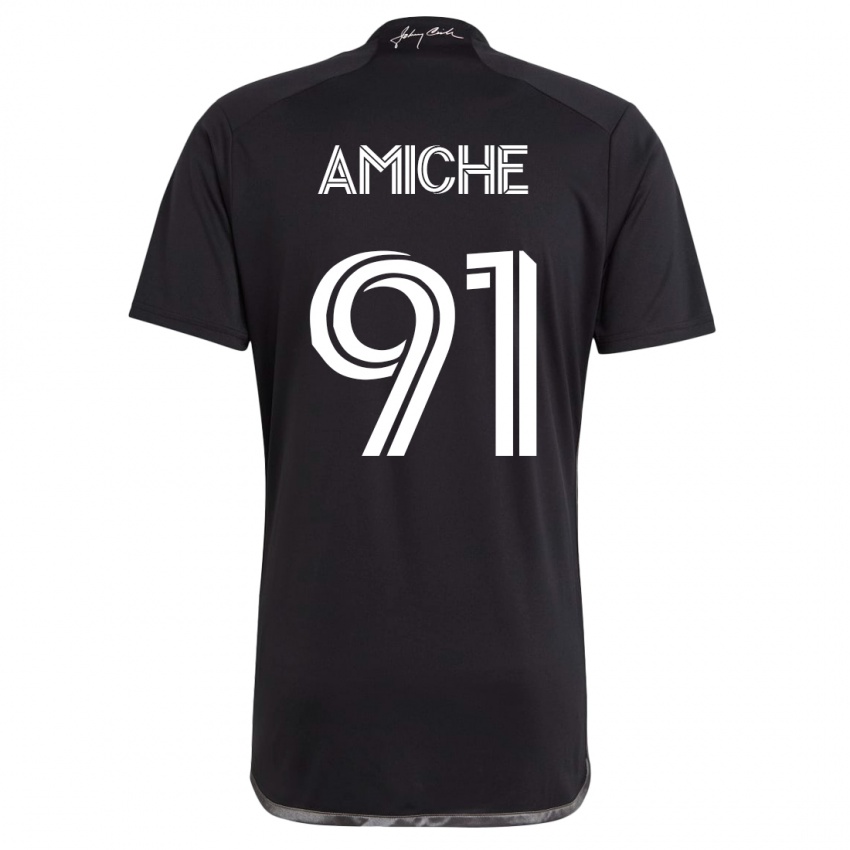 Kinder Kemy Amiche #91 Schwarz Auswärtstrikot Trikot 2023/24 T-Shirt