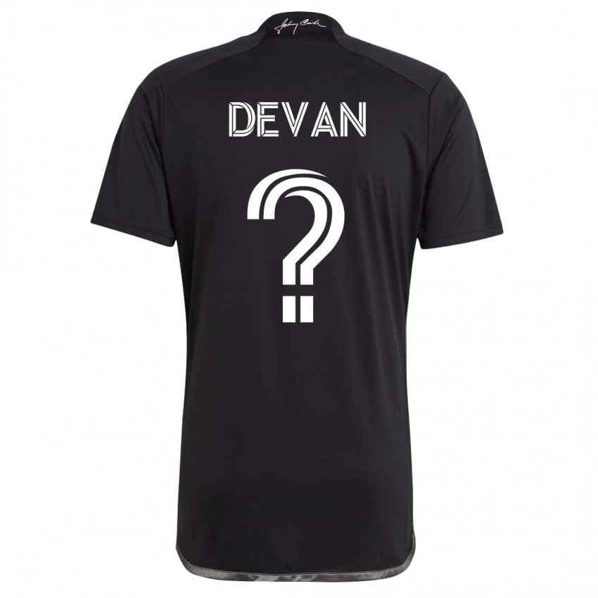 Kinder Liam Devan #0 Schwarz Auswärtstrikot Trikot 2023/24 T-Shirt