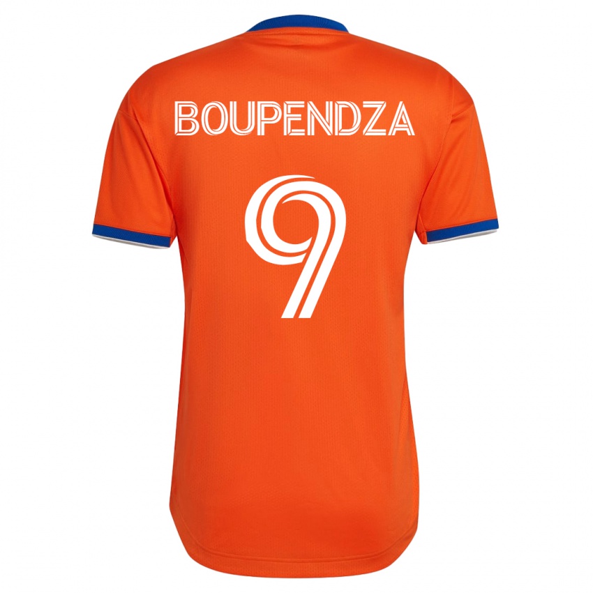 Kinder Aaron Boupendza #9 Weiß Auswärtstrikot Trikot 2023/24 T-Shirt