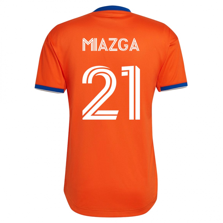 Kinder Matt Miazga #21 Weiß Auswärtstrikot Trikot 2023/24 T-Shirt