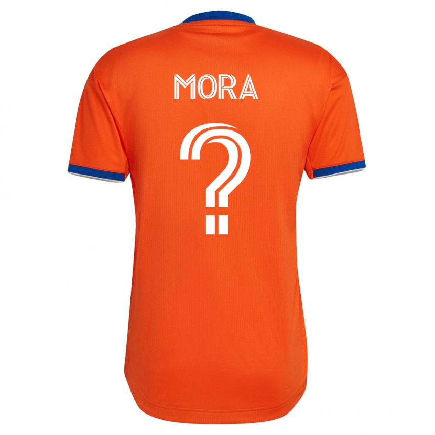 Kinder Jiovanny Mora #0 Weiß Auswärtstrikot Trikot 2023/24 T-Shirt