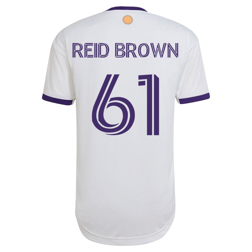 Kinder Tahir Reid-Brown #61 Weiß Auswärtstrikot Trikot 2023/24 T-Shirt