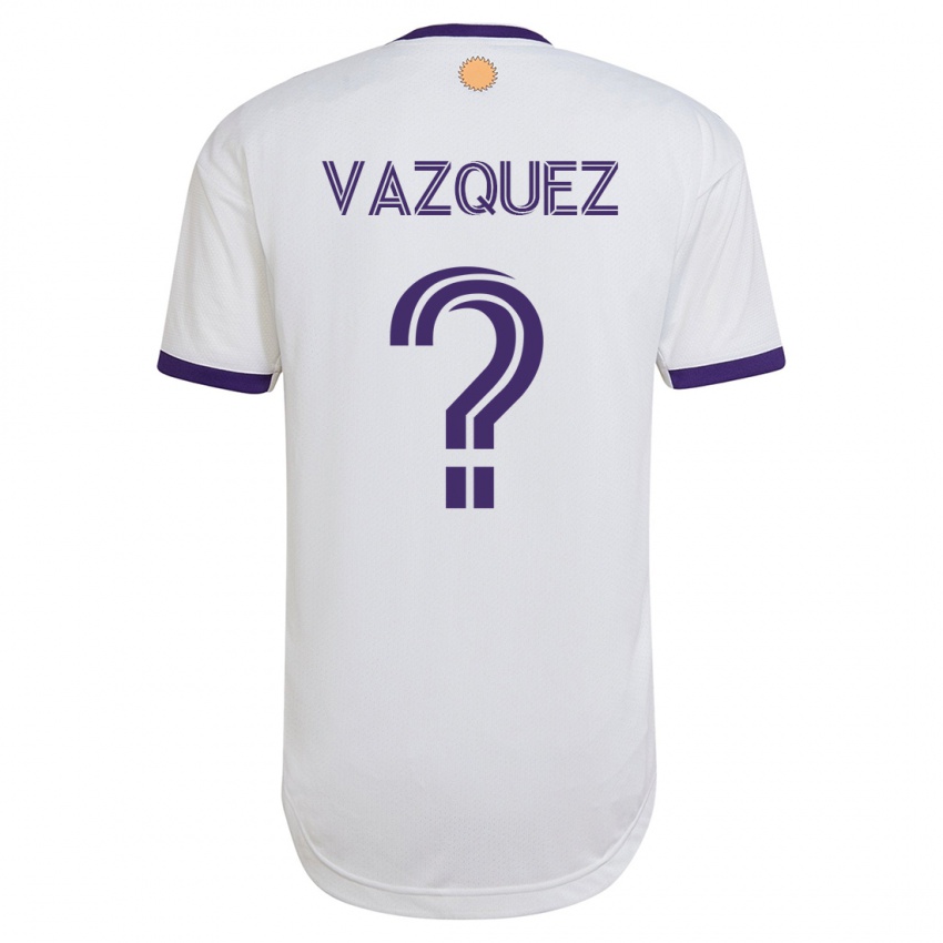 Kinder Daniel Vazquez #0 Weiß Auswärtstrikot Trikot 2023/24 T-Shirt