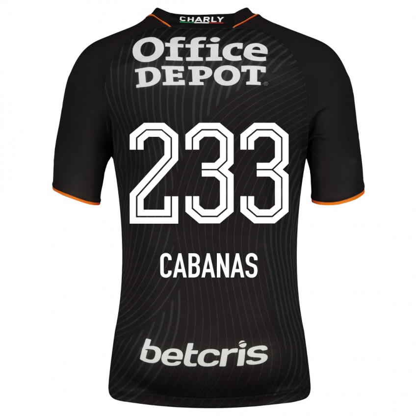 Kinder Mauricio Cabañas #233 Schwarz Auswärtstrikot Trikot 2023/24 T-Shirt