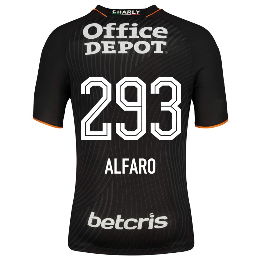 Kinder Cristóbal Alfaro #293 Schwarz Auswärtstrikot Trikot 2023/24 T-Shirt