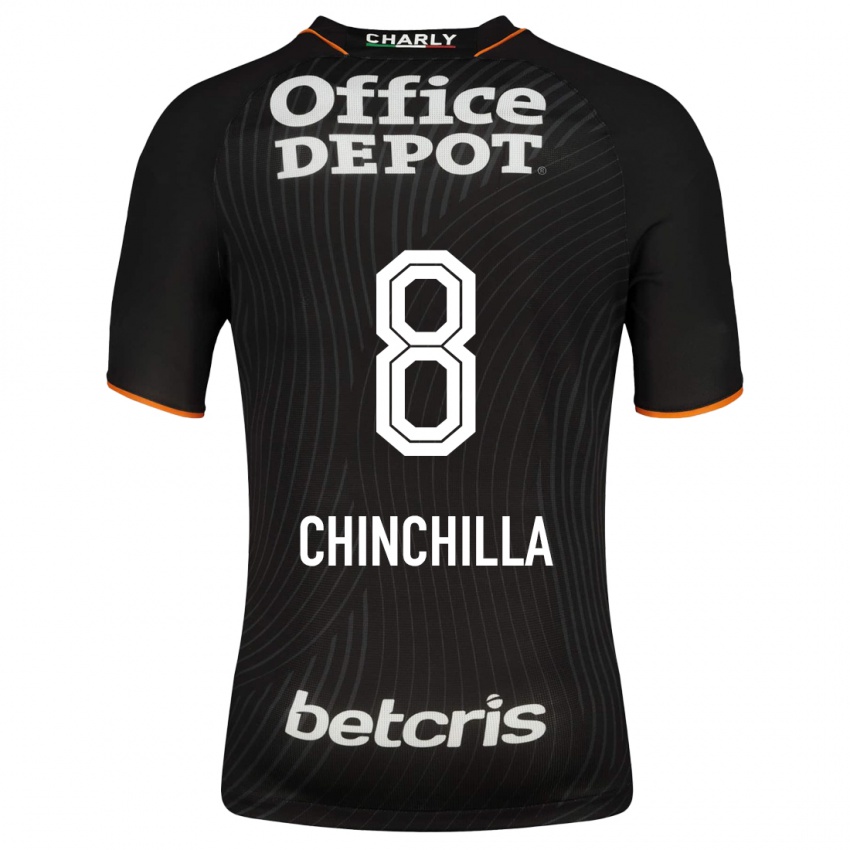Kinder Priscila Chinchilla #8 Schwarz Auswärtstrikot Trikot 2023/24 T-Shirt