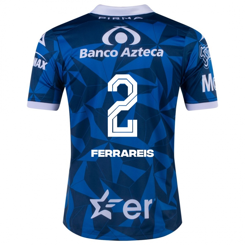 Kinder Gustavo Ferrareis #2 Blau Auswärtstrikot Trikot 2023/24 T-Shirt