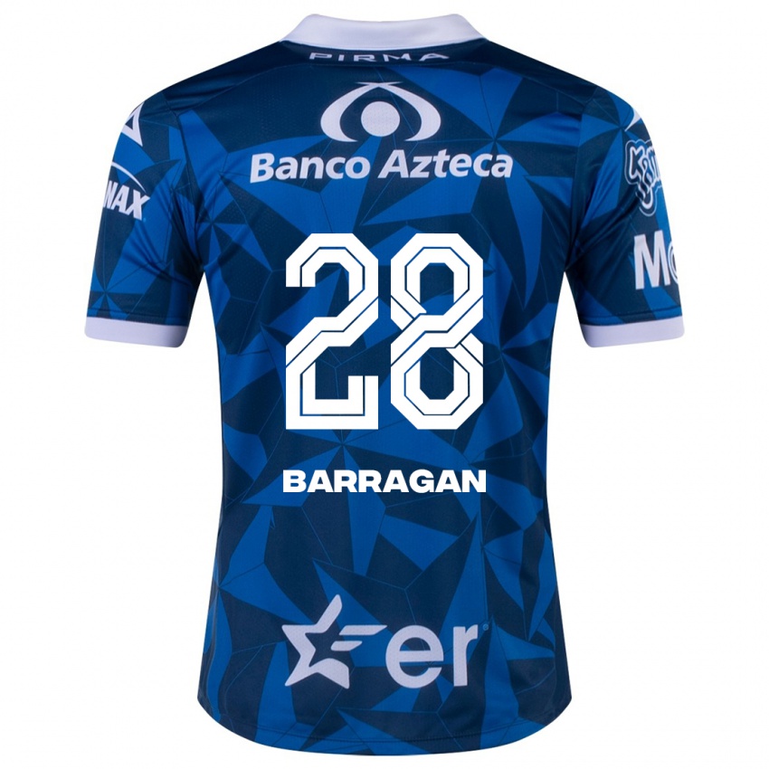 Kinder Martín Barragán #28 Blau Auswärtstrikot Trikot 2023/24 T-Shirt