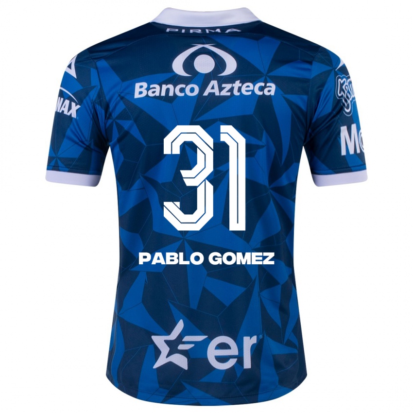 Kinder Juan Pablo Gómez #31 Blau Auswärtstrikot Trikot 2023/24 T-Shirt