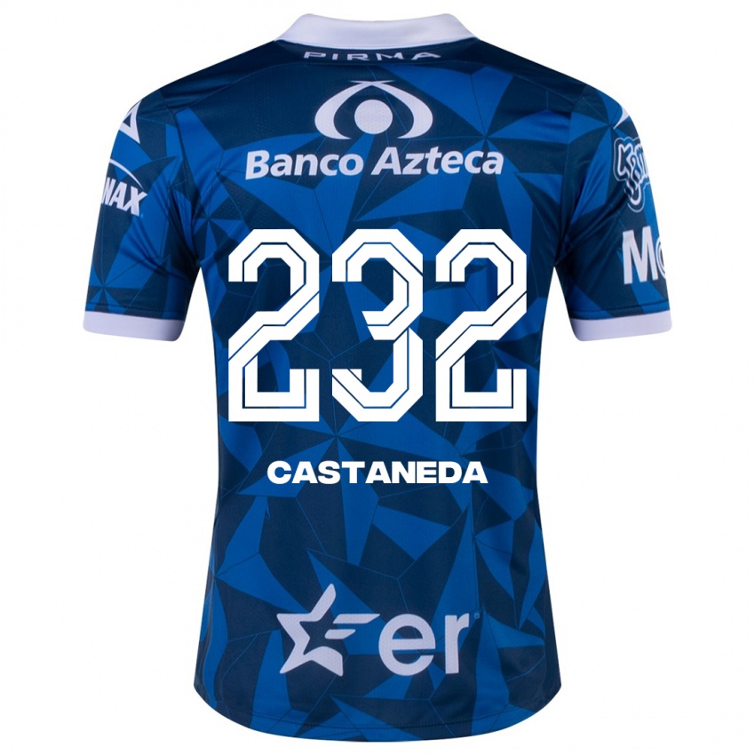 Kinder Ángel Castañeda #232 Blau Auswärtstrikot Trikot 2023/24 T-Shirt