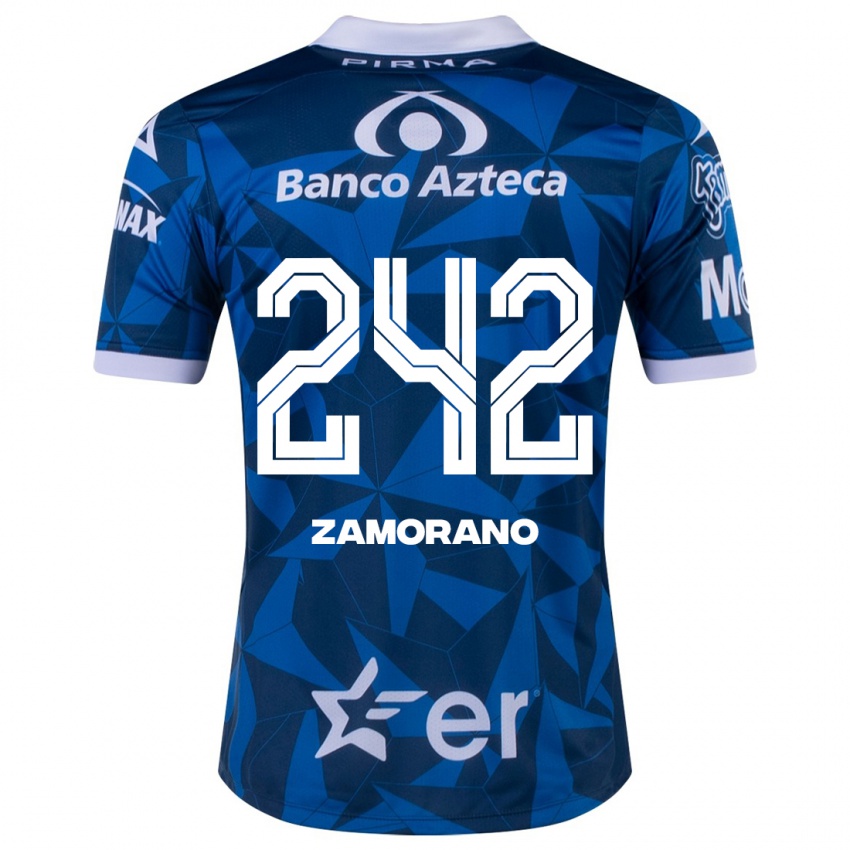 Kinder Leonardo Zamorano #242 Blau Auswärtstrikot Trikot 2023/24 T-Shirt