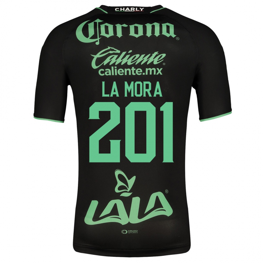 Kinder Luis De La Mora #201 Schwarz Auswärtstrikot Trikot 2023/24 T-Shirt