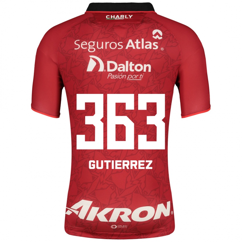 Kinder Orlando Gutiérrez #363 Rot Auswärtstrikot Trikot 2023/24 T-Shirt