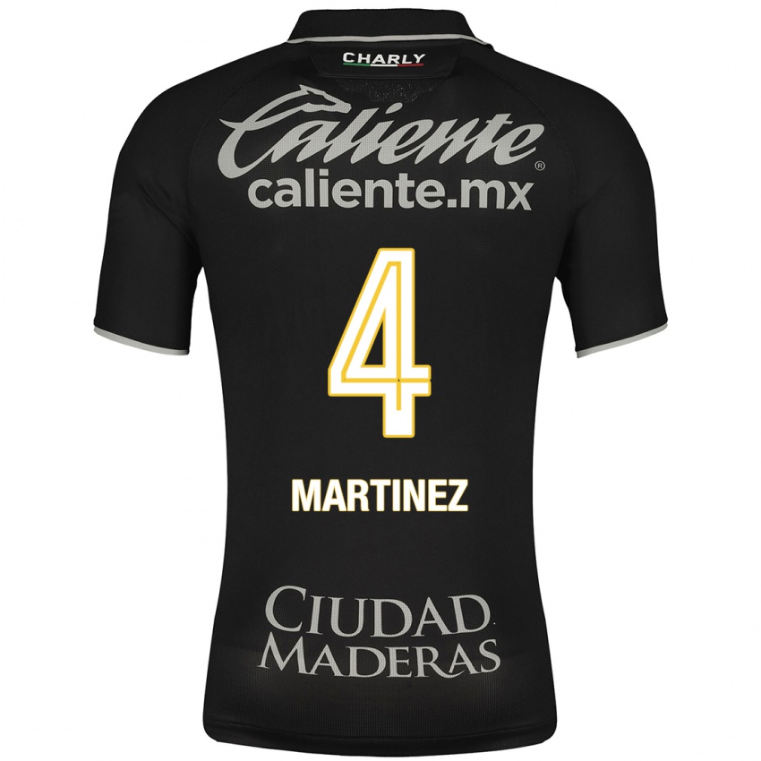 Kinder Mitzi Martínez #4 Schwarz Auswärtstrikot Trikot 2023/24 T-Shirt