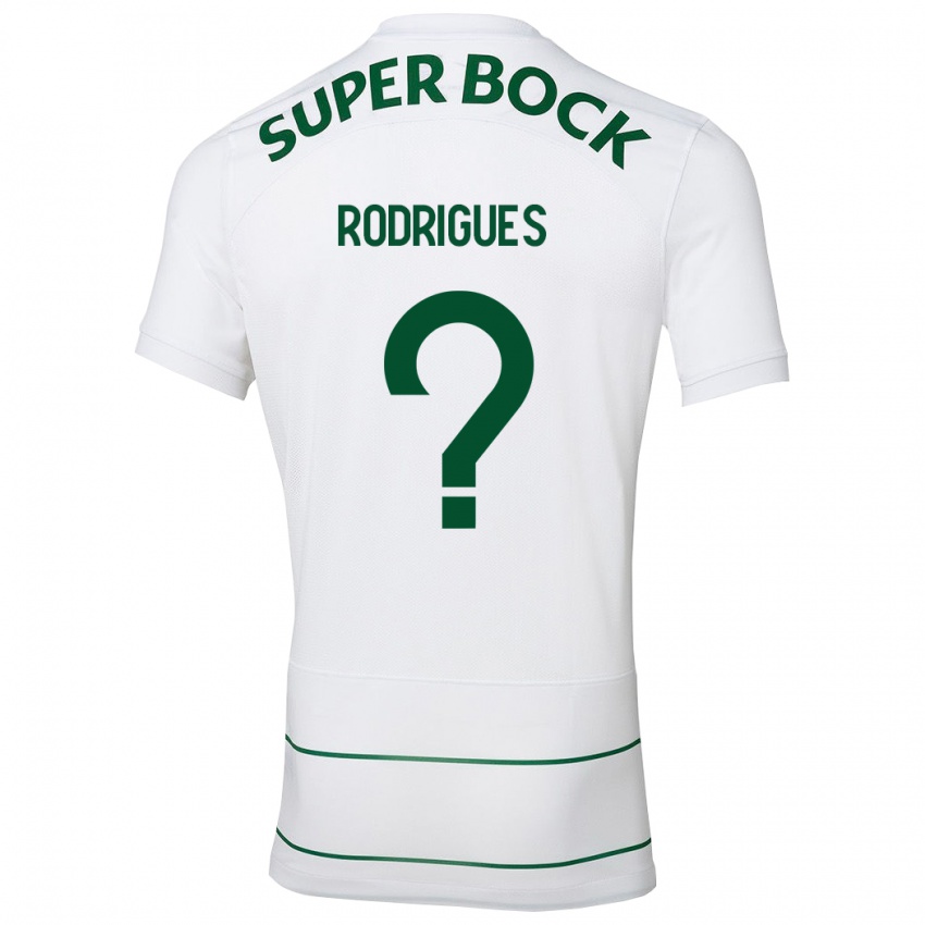 Kinder João Rodrigues #0 Weiß Auswärtstrikot Trikot 2023/24 T-Shirt