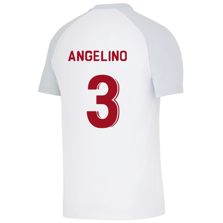 Kinder Angelino #3 Weiß Auswärtstrikot Trikot 2023/24 T-Shirt