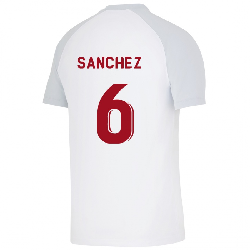 Kinder Davinson Sanchez #6 Weiß Auswärtstrikot Trikot 2023/24 T-Shirt