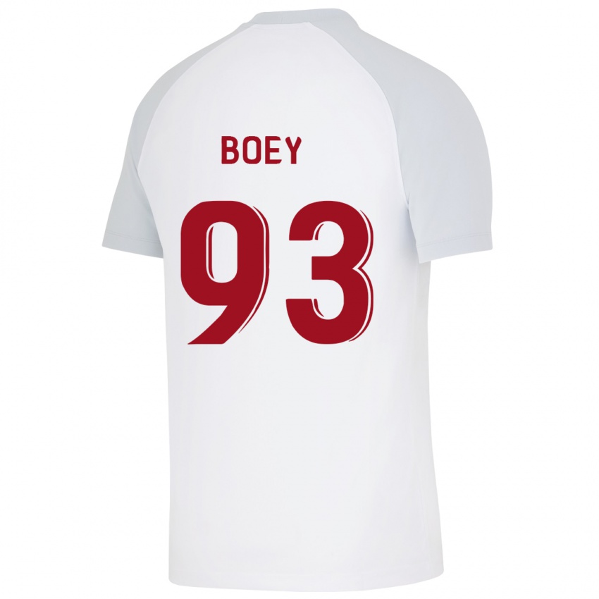 Kinder Sacha Boey #93 Weiß Auswärtstrikot Trikot 2023/24 T-Shirt