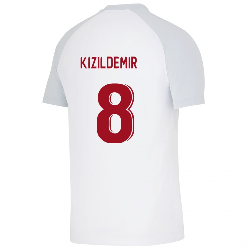 Kinder Berk Kizildemir #8 Weiß Auswärtstrikot Trikot 2023/24 T-Shirt