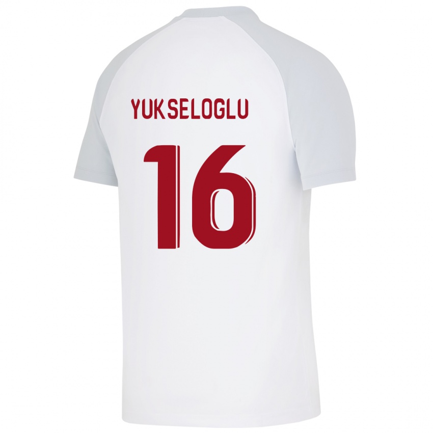 Kinder Ayaz Yükseloğlu #16 Weiß Auswärtstrikot Trikot 2023/24 T-Shirt