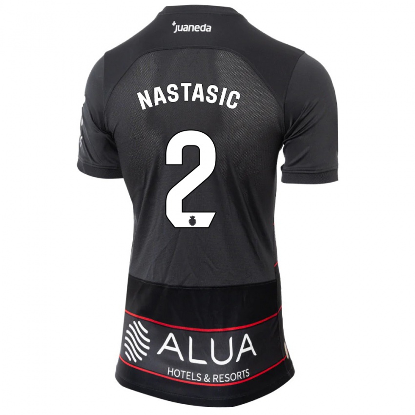Kinder Matija Nastasic #2 Schwarz Auswärtstrikot Trikot 2023/24 T-Shirt