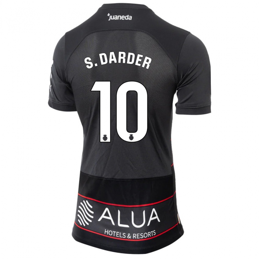 Kinder Sergi Darder #10 Schwarz Auswärtstrikot Trikot 2023/24 T-Shirt