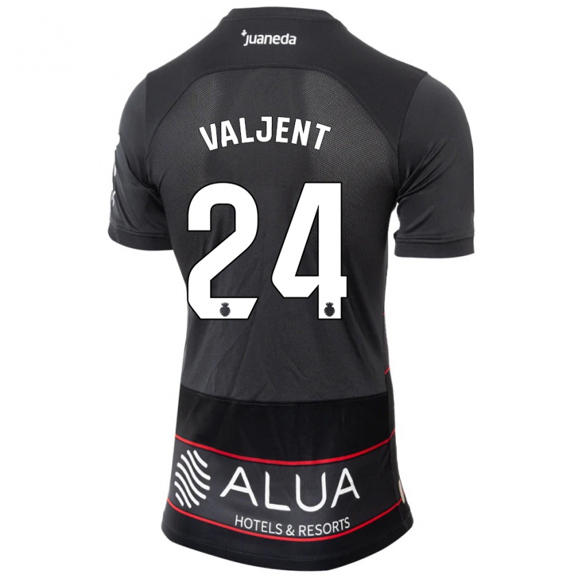 Kinder Martin Valjent #24 Schwarz Auswärtstrikot Trikot 2023/24 T-Shirt