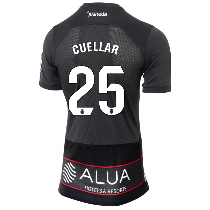 Kinder Iván Cuéllar #25 Schwarz Auswärtstrikot Trikot 2023/24 T-Shirt