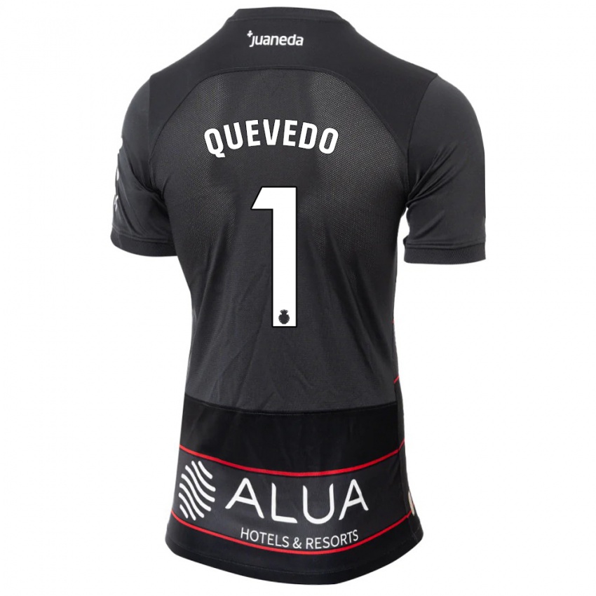 Kinder Alex Quevedo #1 Schwarz Auswärtstrikot Trikot 2023/24 T-Shirt